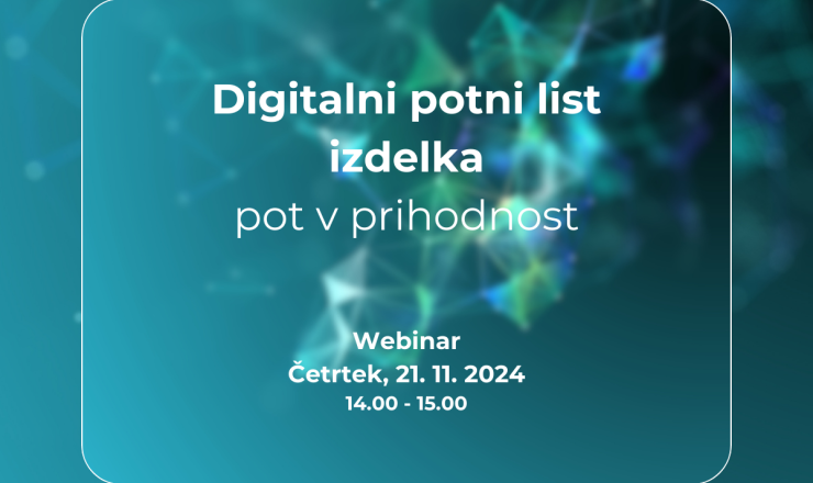 Digitalni potni list izdelka - pot v prihodnost