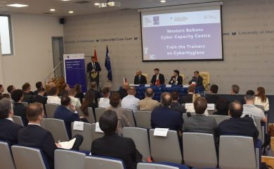 Prvo urjenje s področja kibernetske varnosti v Centru za kibernetsko zmogljivost na Zahodnem Balkanu v Podgorici